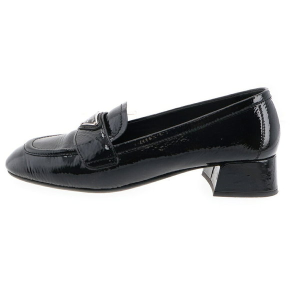 Prada Patent Loafers Heeled Black - Picture 1 of 5